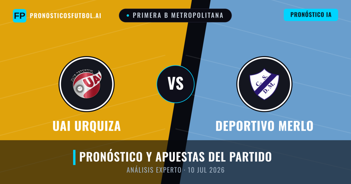 UAI Urquiza vs Deportivo Merlo — pronóstico y previa del partido