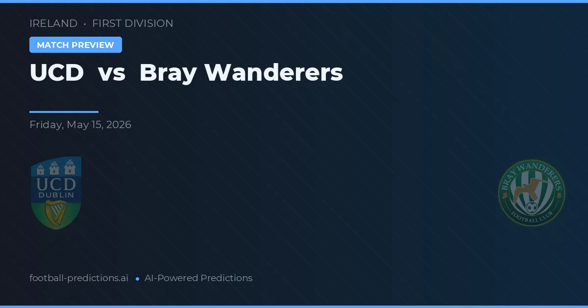 UCD vs Bray Wanderers — pronóstico y previa del partido
