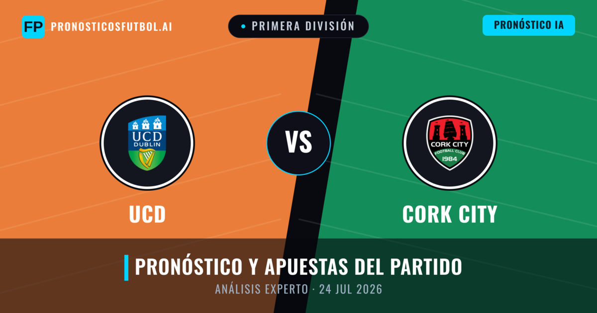 UCD vs Cork City — pronóstico y previa del partido