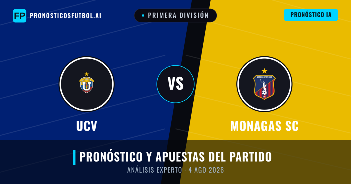 UCV vs Monagas SC — pronóstico y previa del partido