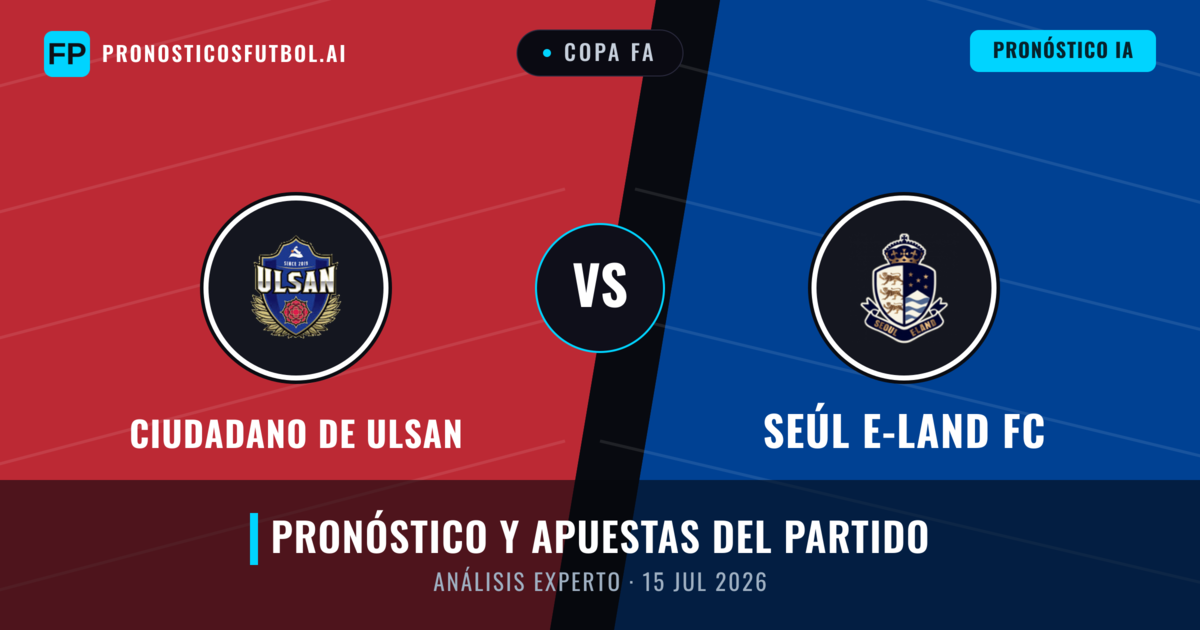 Ciudadano de Ulsan vs Seúl E-Land FC — pronóstico y previa del partido
