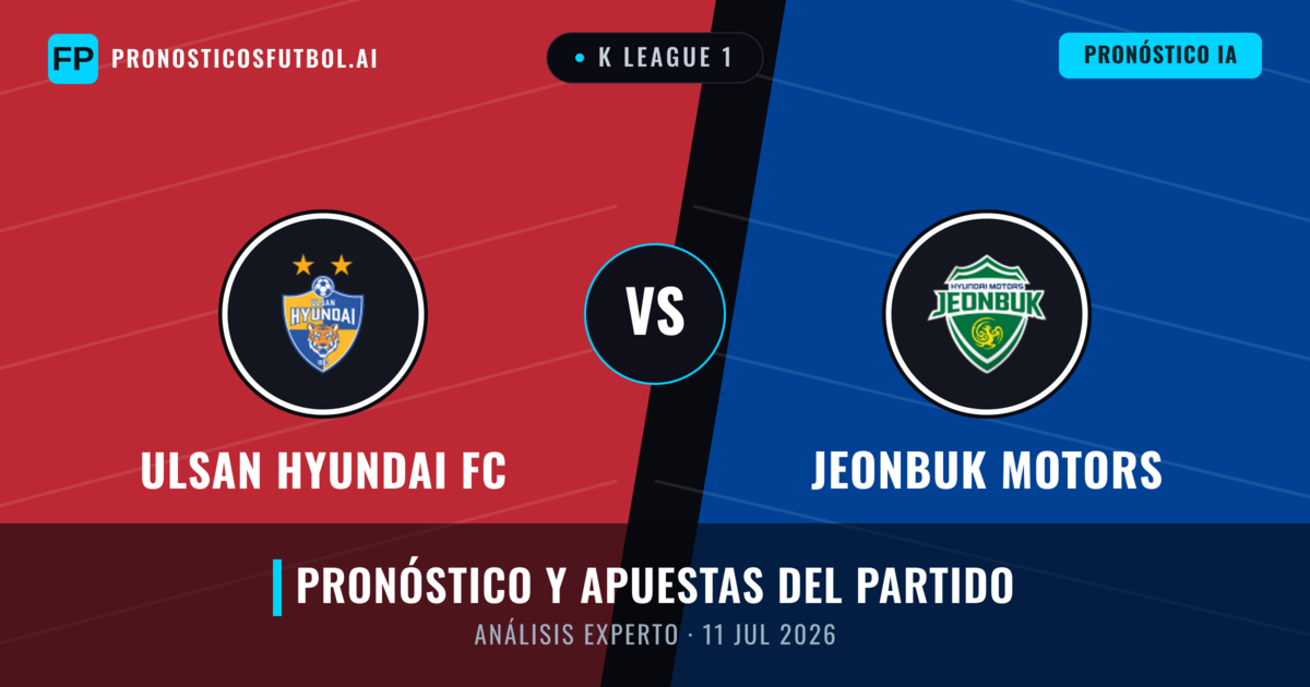 Ulsan Hyundai FC vs Jeonbuk Motors — pronóstico y previa del partido