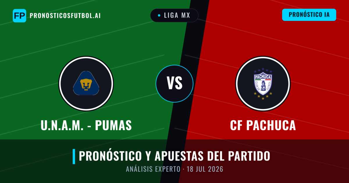 U.N.A.M. - Pumas vs CF Pachuca — pronóstico y previa del partido