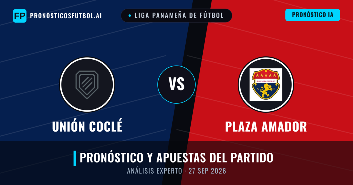 Unión Coclé vs Plaza Amador — pronóstico y previa del partido