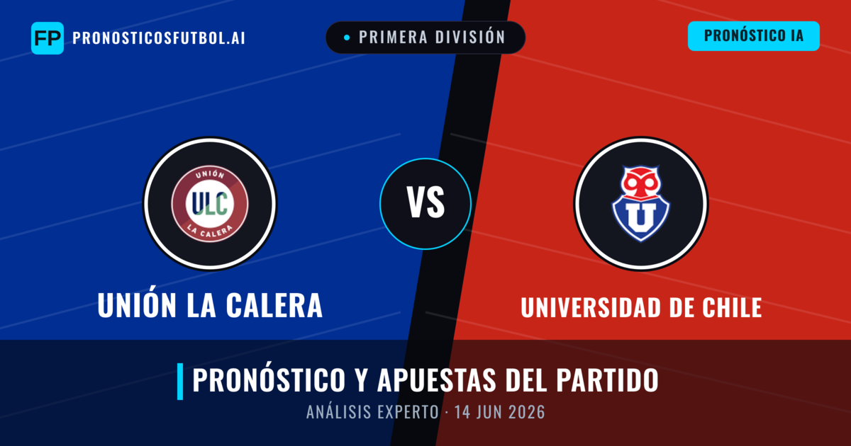 Unión La Calera vs Universidad de Chile — pronóstico y previa del partido