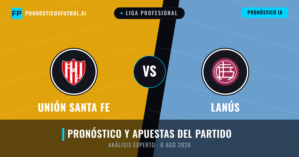 Unión Santa Fe vs Lanús — pronóstico y previa del partido