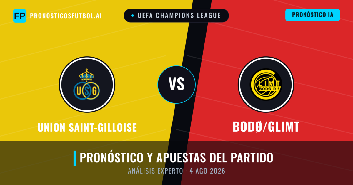 Union Saint-Gilloise vs Bodø/Glimt — pronóstico y previa del partido