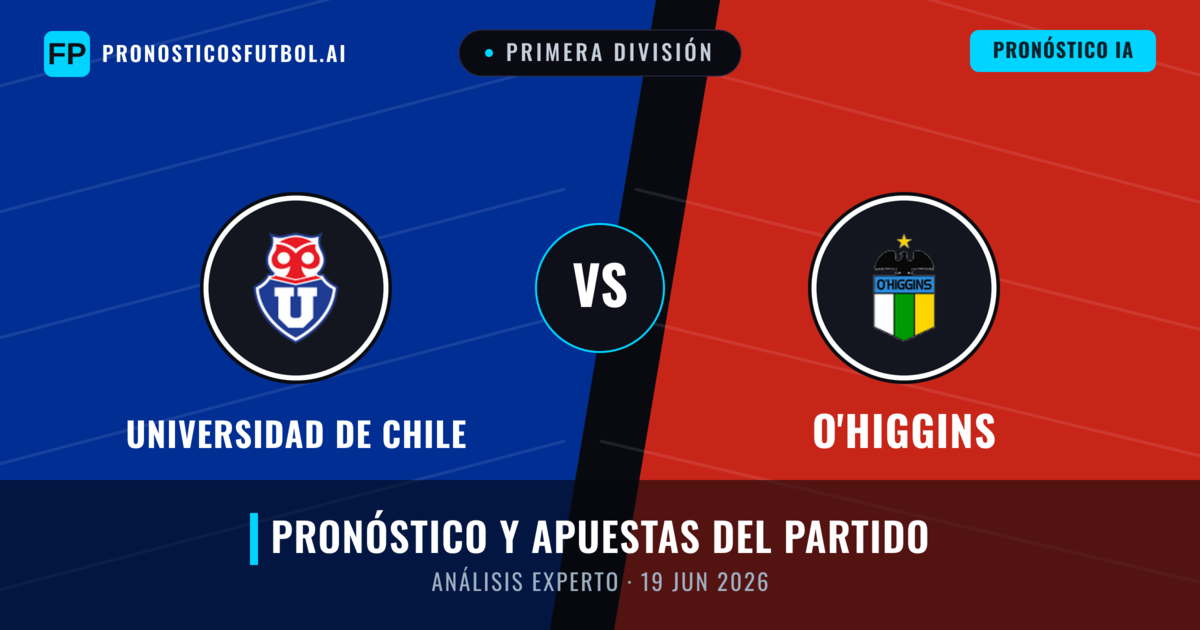 Universidad de Chile vs O'Higgins — pronóstico y previa del partido