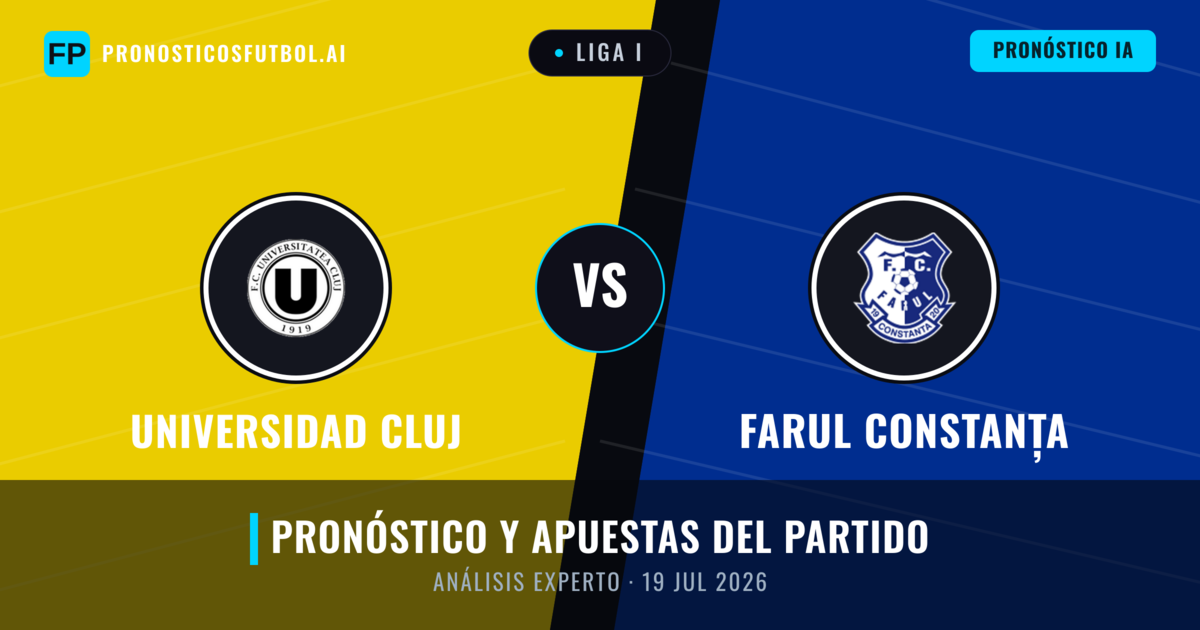 Universidad Cluj vs Farul Constanța — pronóstico y previa del partido