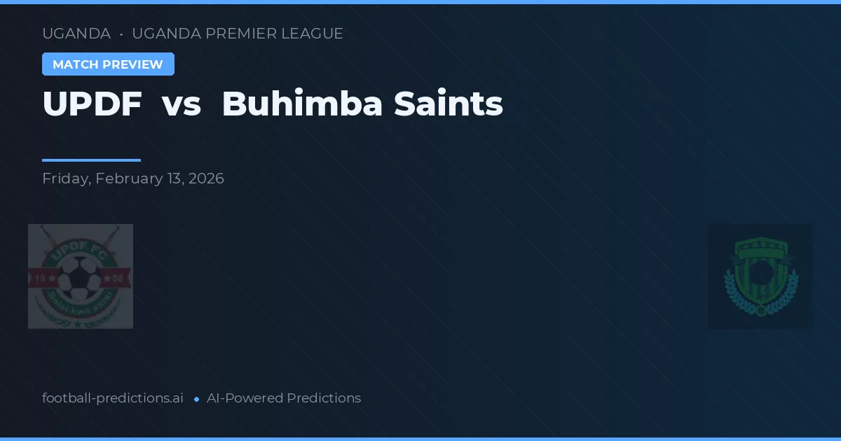 UPDF vs Santos Buhimba — pronóstico y previa del partido