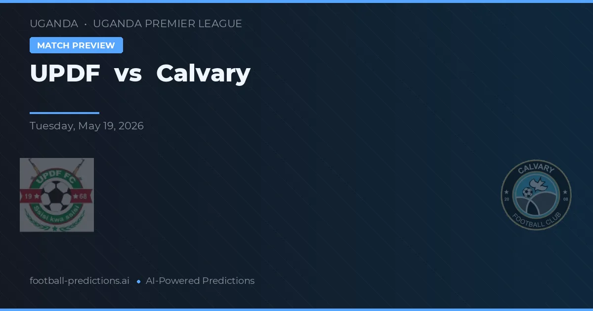 UPDF vs Calvario — pronóstico y previa del partido