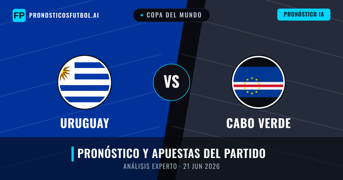Uruguay vs Cabo Verde — pronóstico y previa del partido