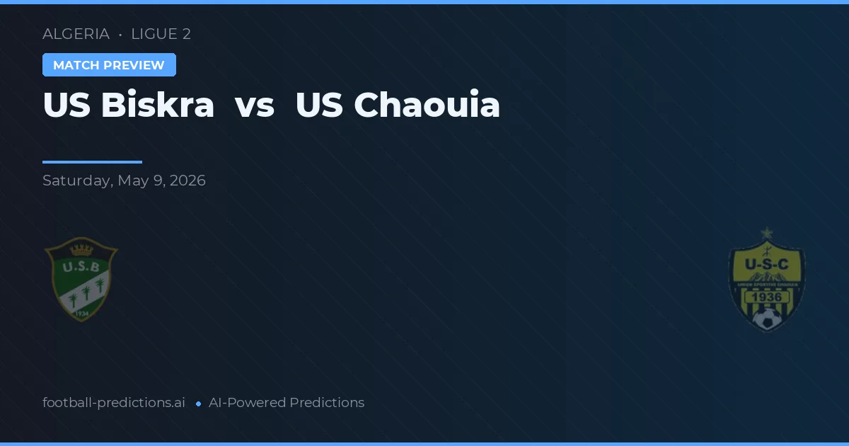 US Biskra vs US Chaouia — pronóstico y previa del partido