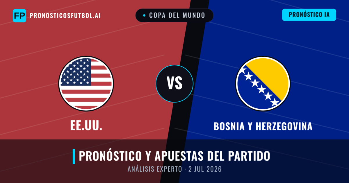 EE.UU. vs Bosnia y Herzegovina — pronóstico y previa del partido