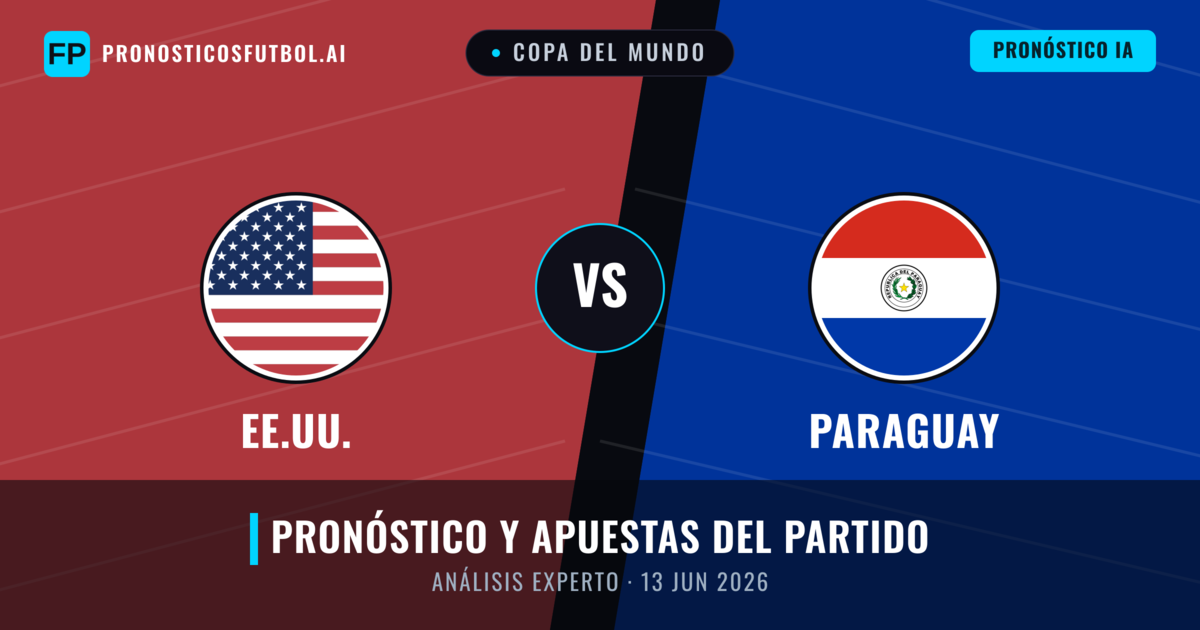 EE.UU. vs Paraguay — pronóstico y previa del partido
