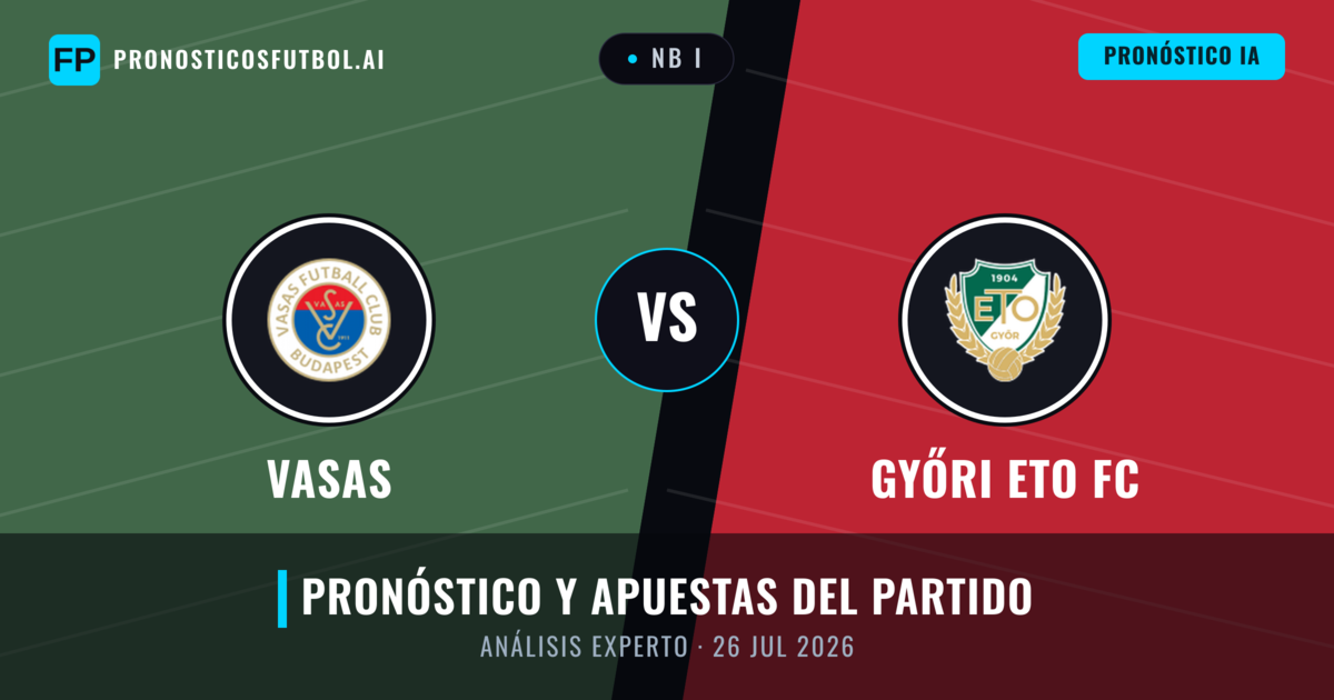Vasas vs Győri ETO FC — pronóstico y previa del partido