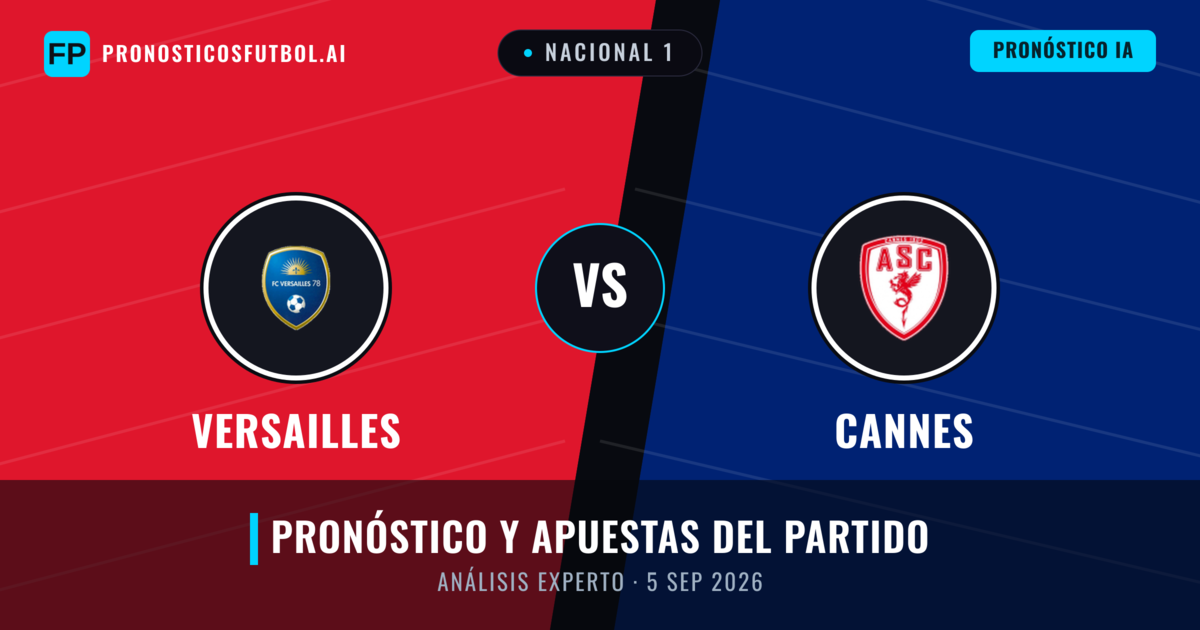 Versailles vs Cannes — pronóstico y previa del partido