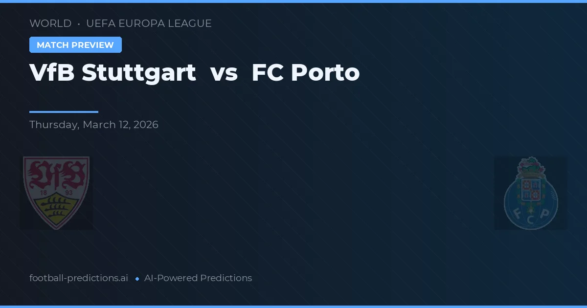 VfB Stuttgart vs FC Oporto — pronóstico y previa del partido