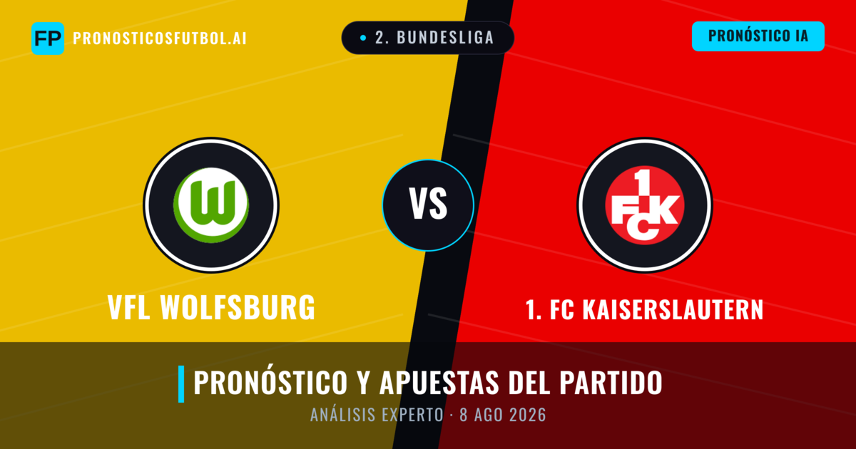 VfL Wolfsburg vs 1. FC Kaiserslautern — pronóstico y previa del partido