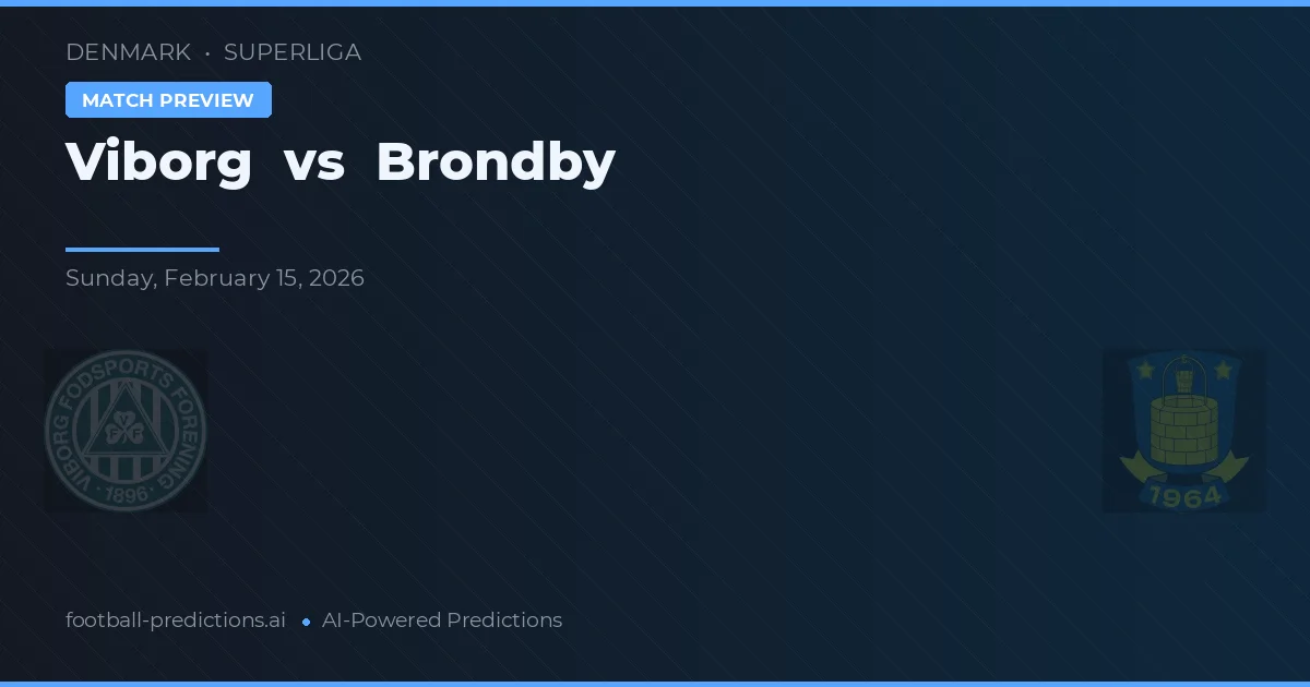 Viborg vs Brøndby — pronóstico y previa del partido