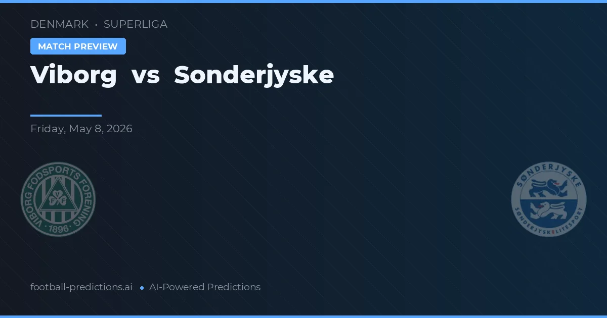 Viborg vs Sønderjyske — pronóstico y previa del partido