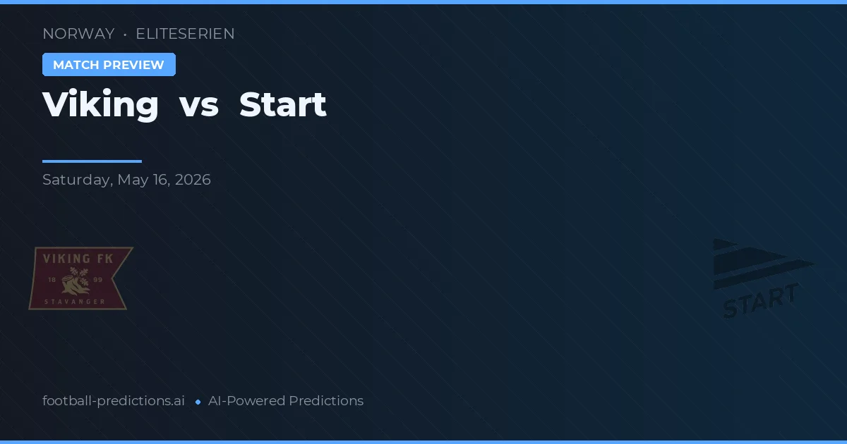 Viking vs Start — pronóstico y previa del partido