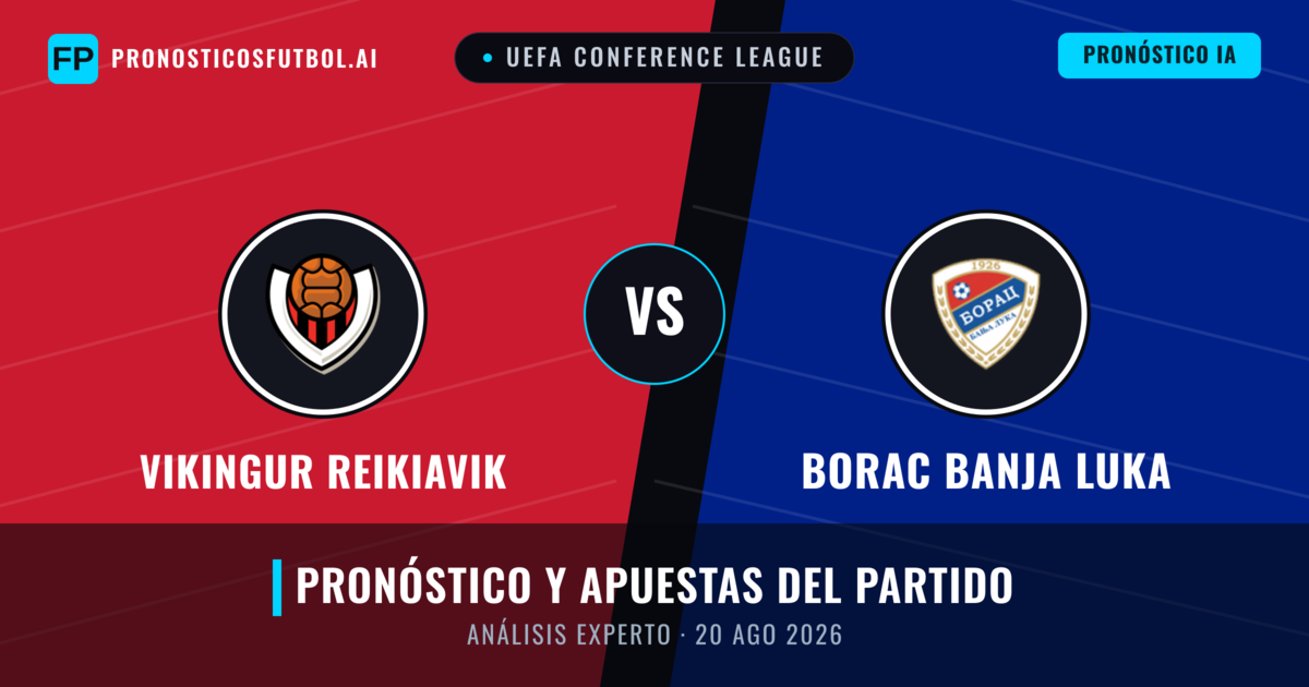 Vikingur Reikiavik vs Borac Banja Luka — pronóstico y previa del partido