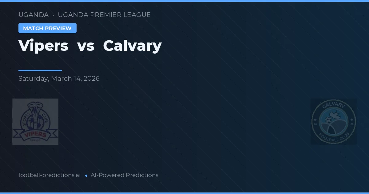 Vipers vs Calvario — pronóstico y previa del partido