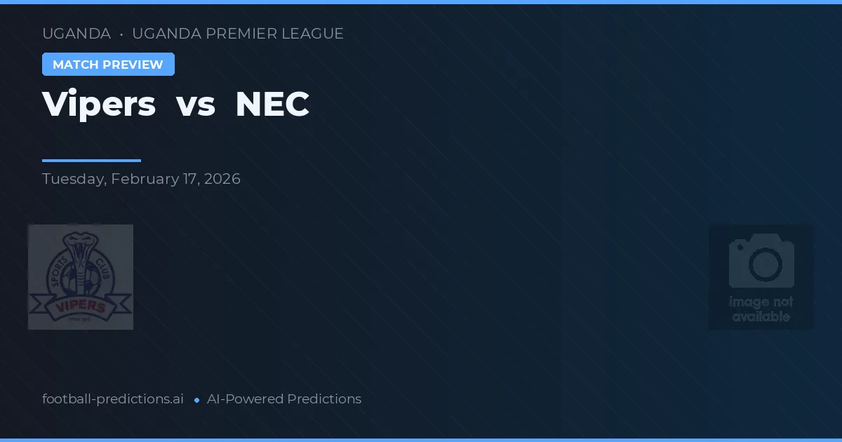 Vipers vs NEC — pronóstico y previa del partido