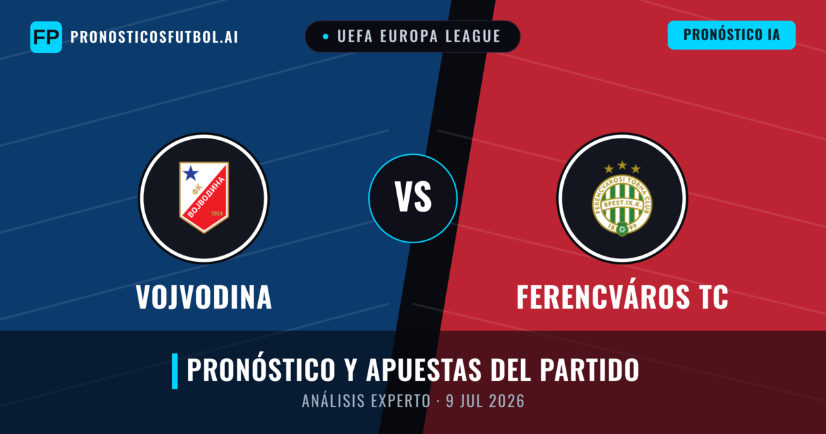 Vojvodina vs Ferencváros TC — pronóstico y previa del partido