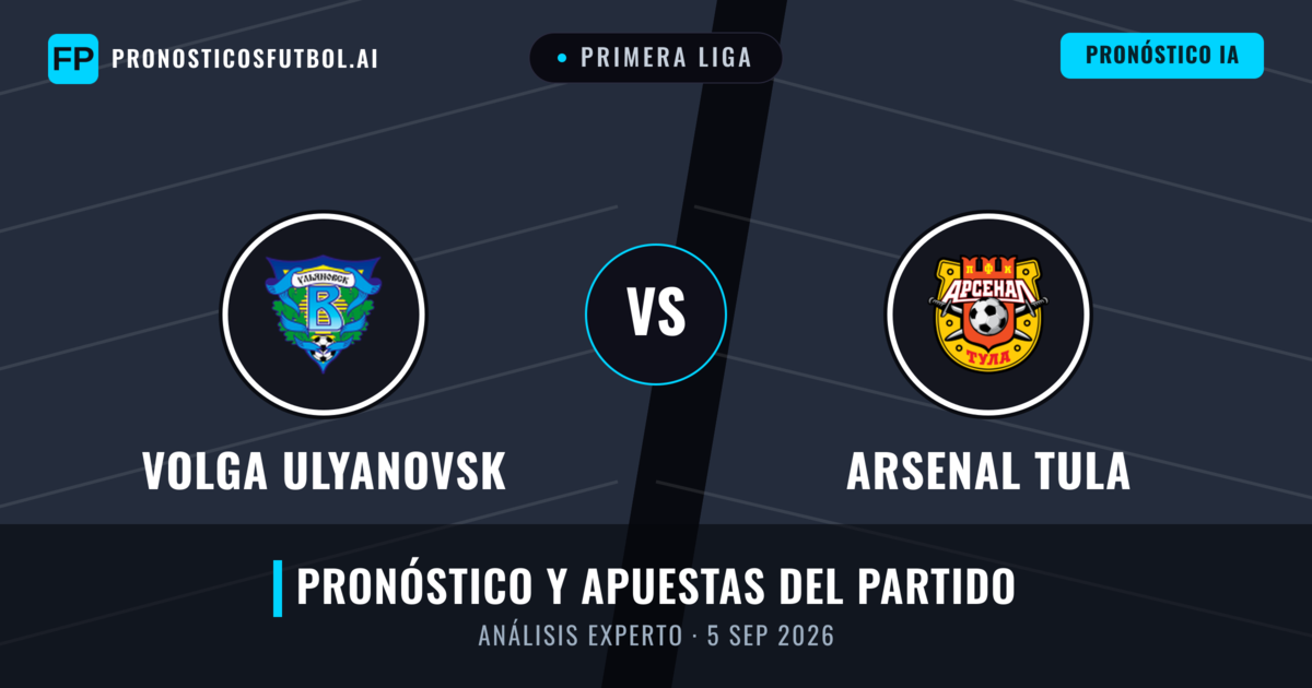 Volga Ulyanovsk vs Arsenal Tula — pronóstico y previa del partido