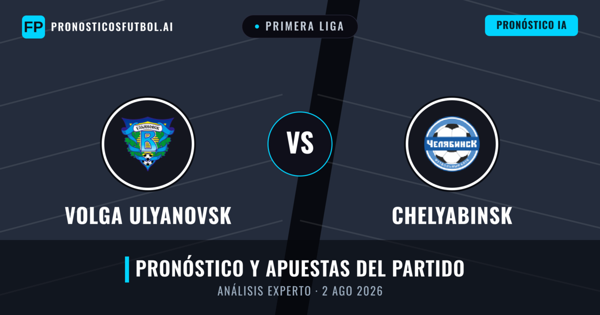 Volga Ulyanovsk vs Chelyabinsk — pronóstico y previa del partido