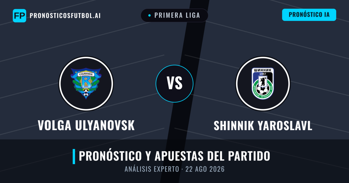 Volga Ulyanovsk vs Shinnik Yaroslavl — pronóstico y previa del partido