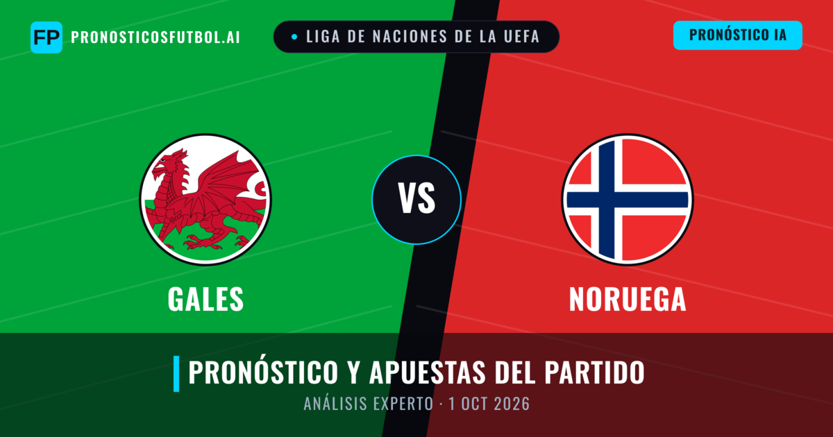 Gales vs Noruega — pronóstico y previa del partido