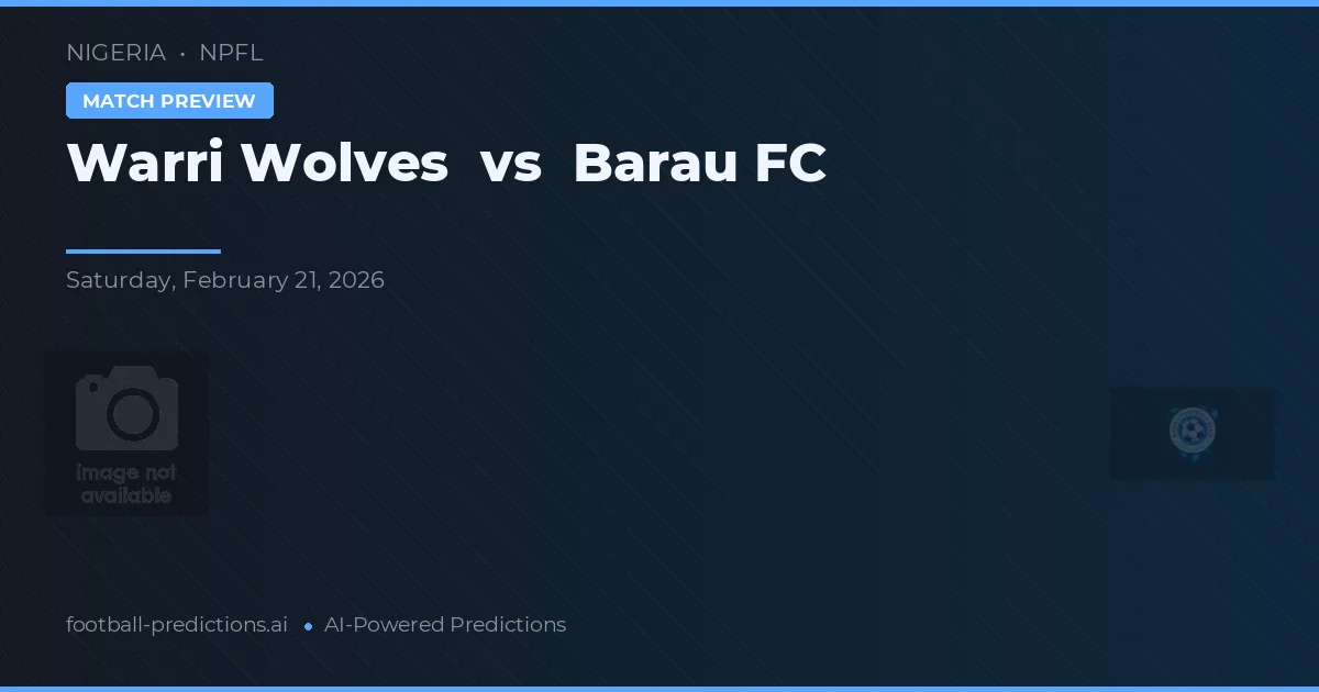 Wolves de Warri vs Barau FC — pronóstico y previa del partido
