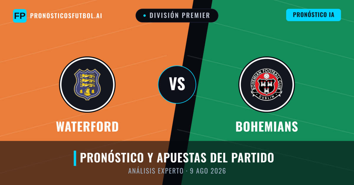 Waterford vs Bohemians — pronóstico y previa del partido