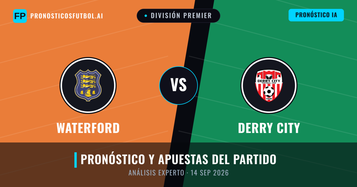 Waterford vs Derry City — pronóstico y previa del partido