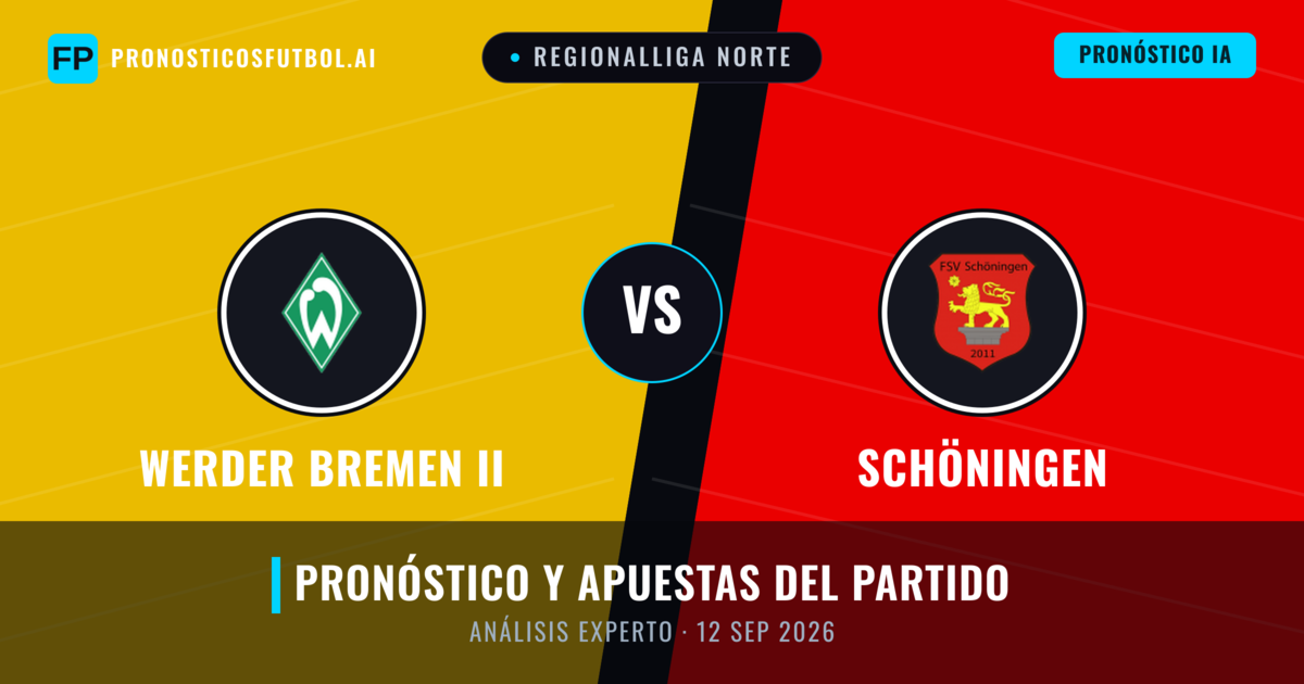 Werder Bremen II vs Schöningen — pronóstico y previa del partido