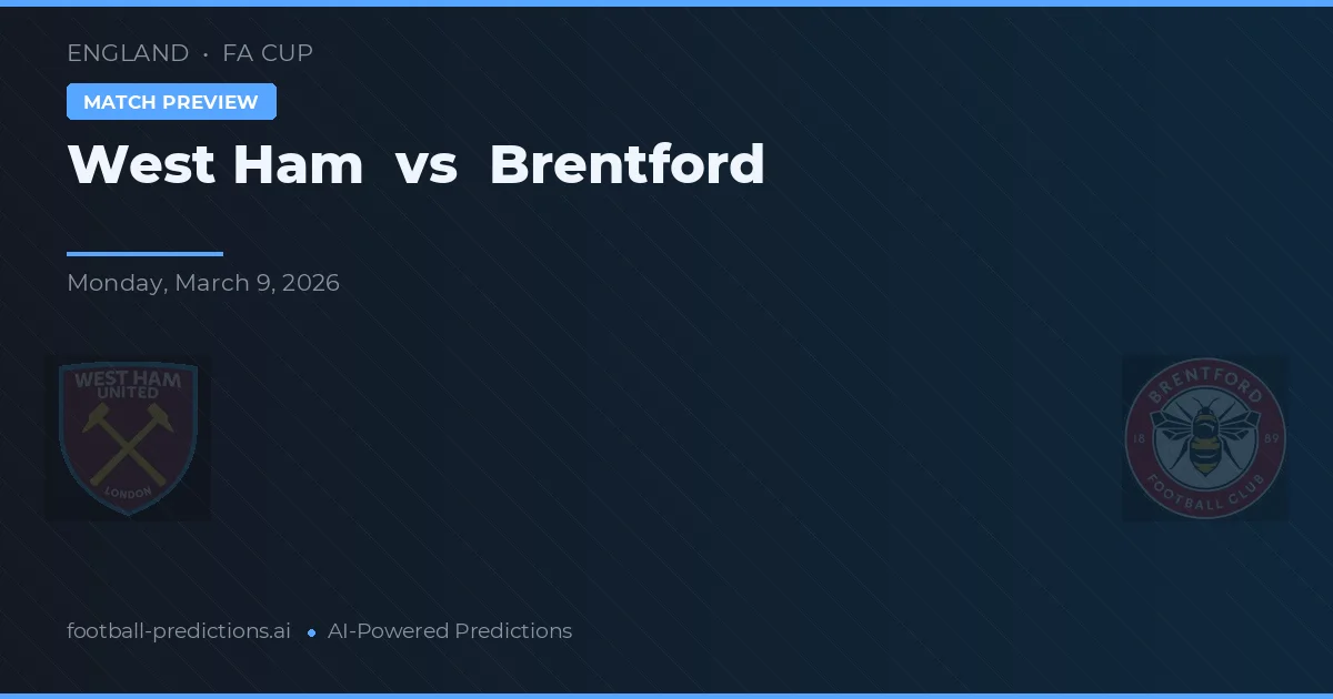West Ham vs Brentford — pronóstico y previa del partido