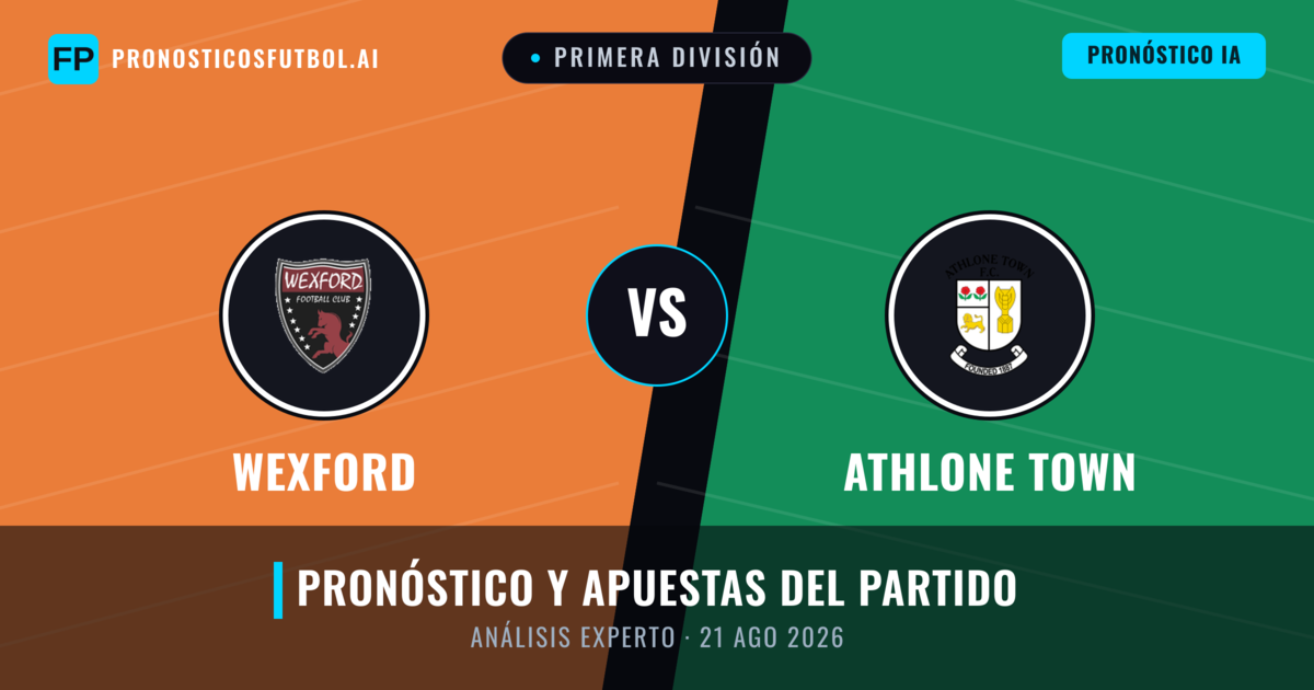Wexford vs Athlone Town — pronóstico y previa del partido