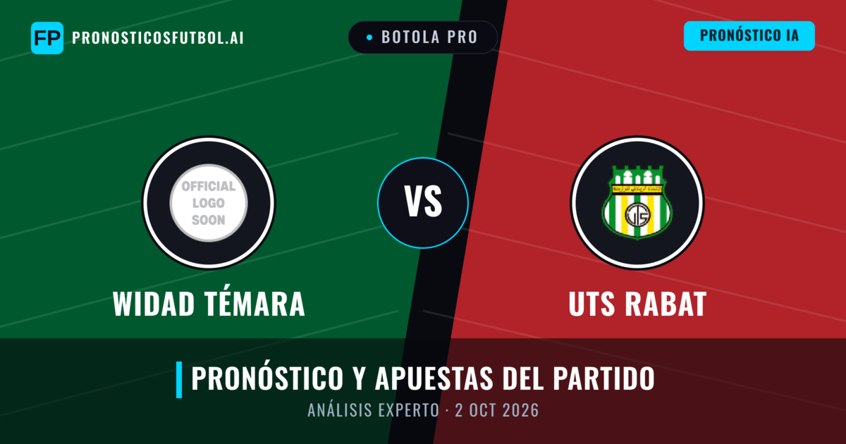 Widad Témara vs UTS Rabat — pronóstico y previa del partido