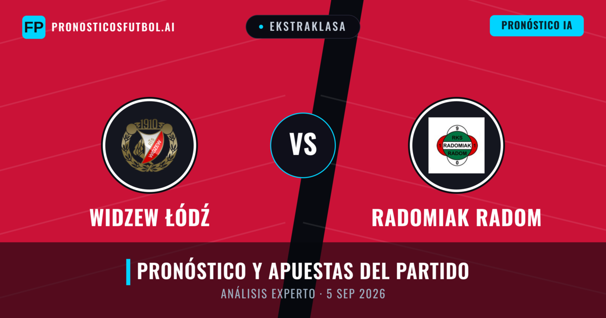Widzew Łódź vs Radomiak Radom — pronóstico y previa del partido