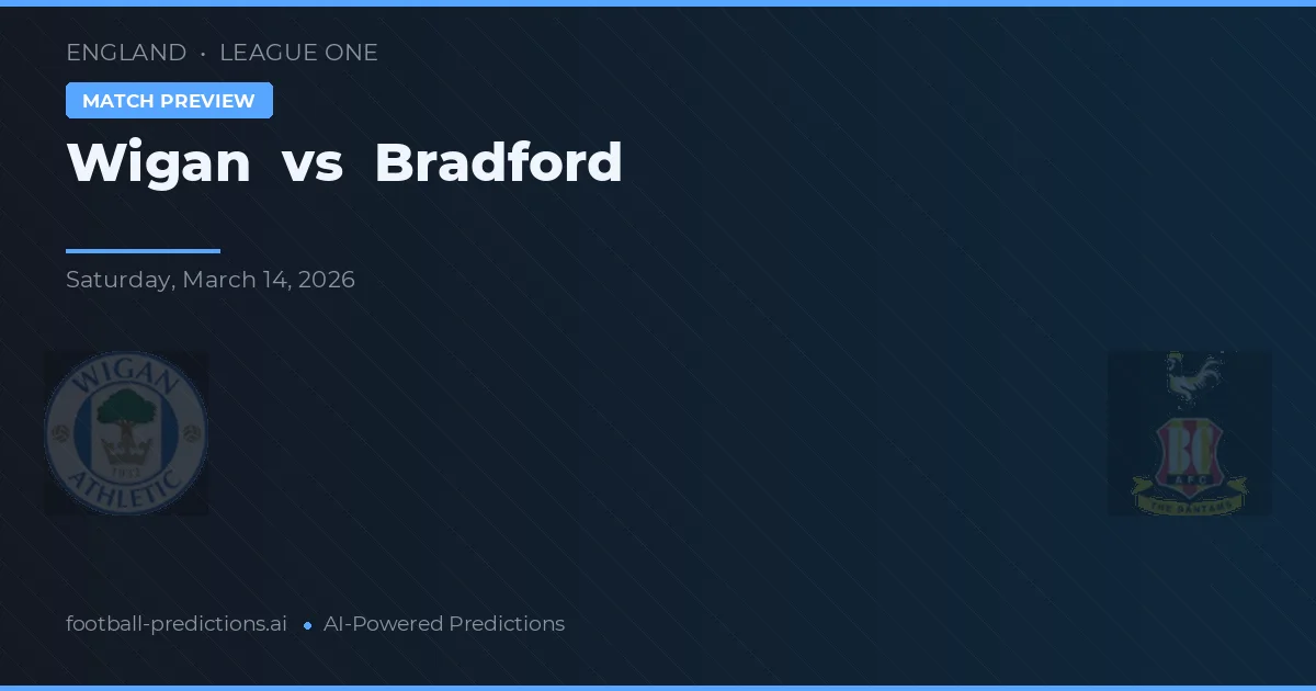 Wigan vs Bradford — pronóstico y previa del partido