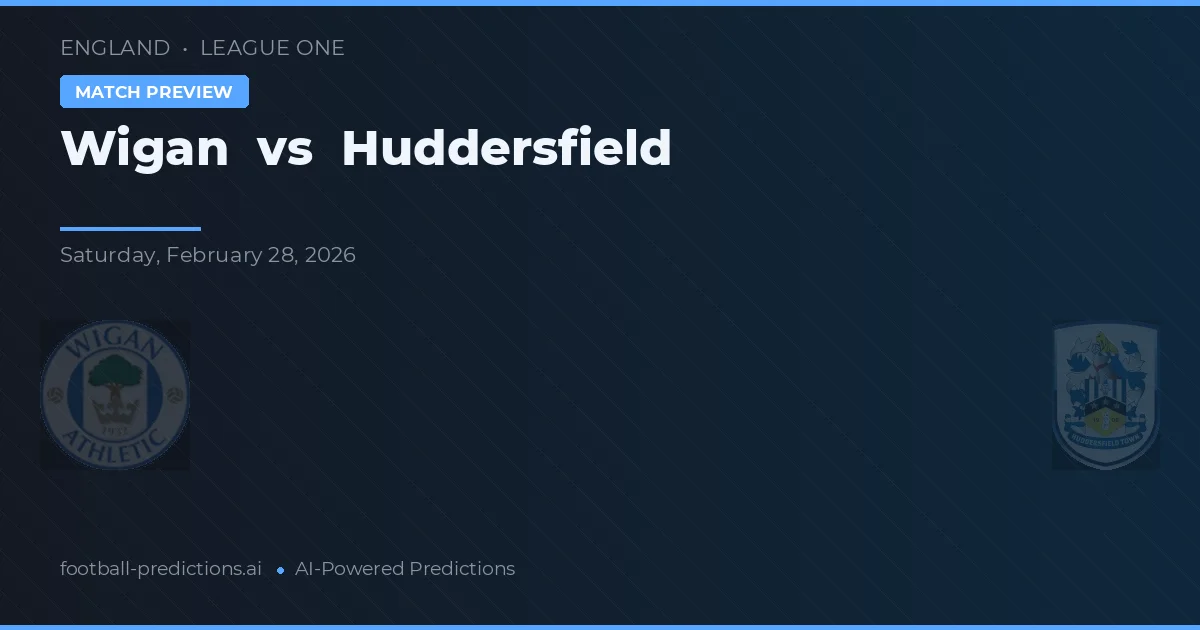 Wigan vs Huddersfield — pronóstico y previa del partido