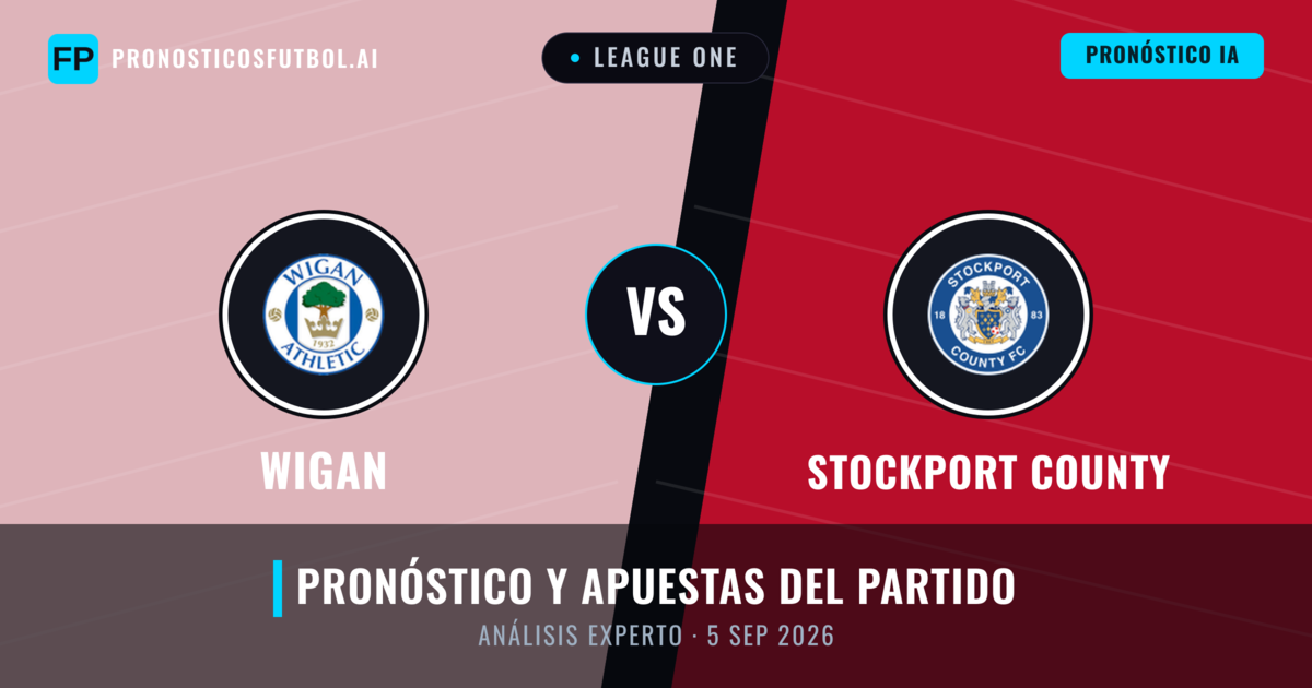 Wigan vs Stockport County — pronóstico y previa del partido