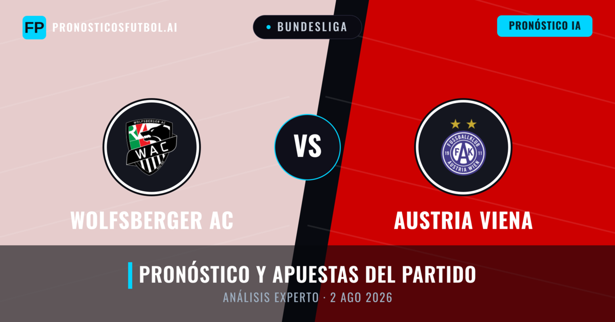 Wolfsberger AC vs Austria Viena — pronóstico y previa del partido