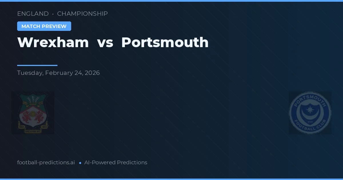 Wrexham vs Portsmouth — pronóstico y previa del partido