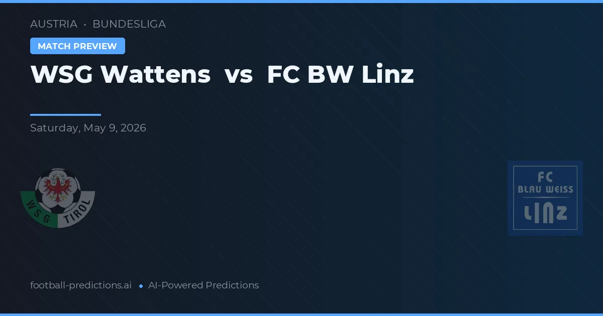 WSG Wattens vs FC Linz — pronóstico y previa del partido