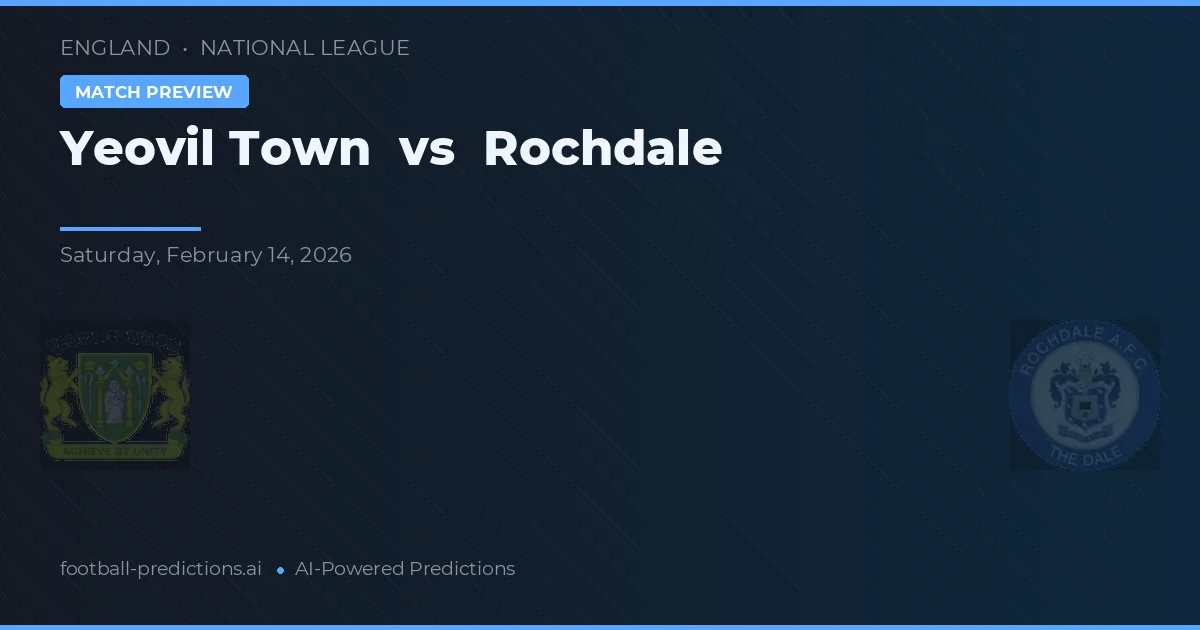 Yeovil Town vs Rochdale — pronóstico y previa del partido