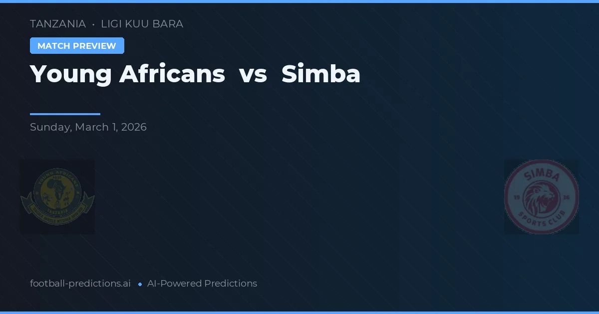 Young Africans vs Simba — pronóstico y previa del partido
